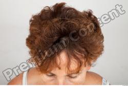 Head Woman White Slim Wrinkles Female Studio Poses